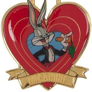 SS23 MOSCHINO Couture Jeremy Scott Bugs Bunny Red Heart Keychain